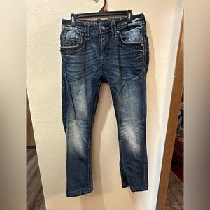 Rock Revival Dark Blue Slim Jeans